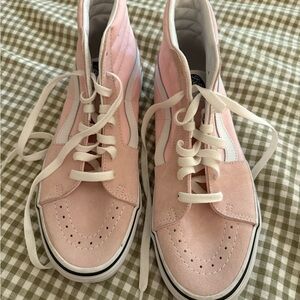 Vans Women's Blush Pink High-Top Sneakers